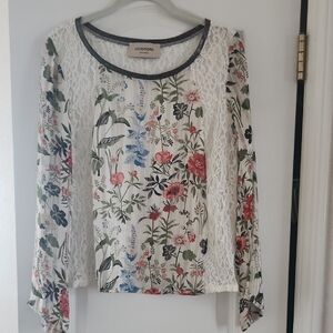 LOYD/FORD Floral Lace Women's Top -‎ Size Medium